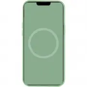Чохол для Apple iPhone 12 Pro Max (6.7"") - Silicone case (AAA) full with Magsafe and Animation (Зелений / Pistachio)