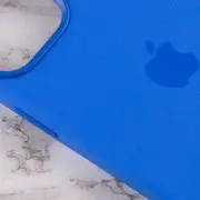 Чехол для Apple iPhone 12 Pro Max (6.7"") - Silicone case (AAA) full with Magsafe and Animation (Синий / Capri Blue)