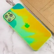 Чехол для Apple iPhone 11 Pro (5.8"") - TPU+Glass Impasto abstract (Yellow green)