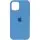 Чехол Silicone Case Full Protective (AA) для Apple iPhone 13 Pro (6.1") Голубой / Cornflower