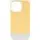 Чехол TPU+PC Bichromatic для Apple iPhone 13 Pro Max (6.7") Creamy-yellow / White