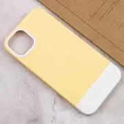 Чехол для Apple iPhone 12 Pro / 12 (6.1"") - TPU+PC Bichromatic (Creamy-yellow / White)