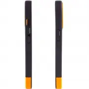 Чохол Apple iPhone 12 Pro Max - TPU+PC Bichromatic (Black / Orange)