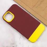 Чохол Apple iPhone 11 Pro Max (6.5"") - TPU+PC Bichromatic (Brown burgundy / Yellow)