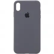 Чохол Silicone Case Full Protective (AA) для Apple iPhone XS Max (6.5") Сірий / Dark Gray