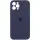 Чохол Silicone Case Full Camera Protective (AA) для Apple iPhone 12 Pro Max (6.7") Темно-синій / Midnight blue