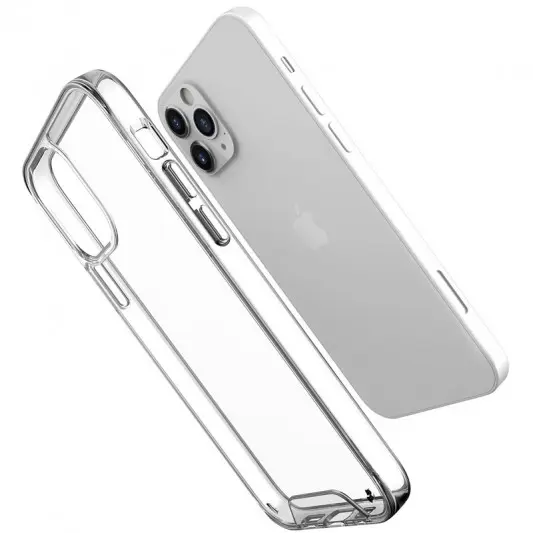 Чохол TPU Space Case transparent для Apple iPhone 13 Pro Max (6.7") Прозорий - зображення 2 