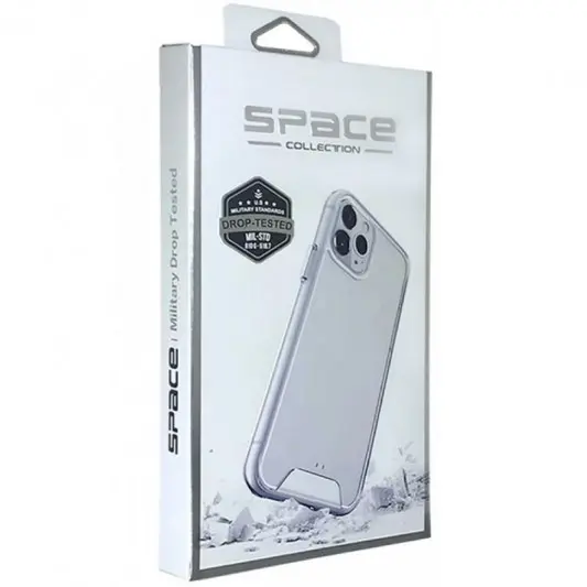 Чохол TPU Space Case transparent для Apple iPhone 13 Pro Max (6.7") Прозорий - зображення 6 