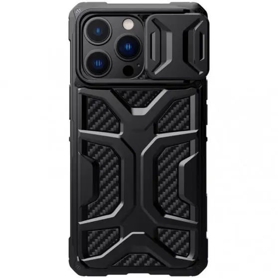 TPU+PC чехол Nillkin CamShield Adventurer (шторка на камеру) для Apple iPhone 13 Pro (6.1") Черный