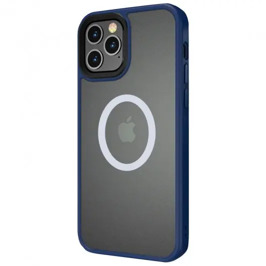 TPU+PC чохол Metal Buttons with MagSafe для Apple iPhone 13 Pro (6.1") Синій - зображення 1 
