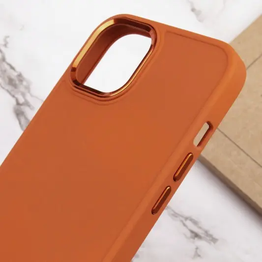 TPU чохол Bonbon Metal Style для Apple iPhone 11 Pro (5.8") Помаранчевий / Papaya - зображення 4 