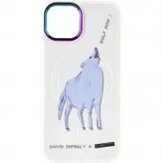 TPU+PC чохол для Apple iPhone 12 Pro Max (6.7"") - Funny pictures with MagSafe (Wolf)