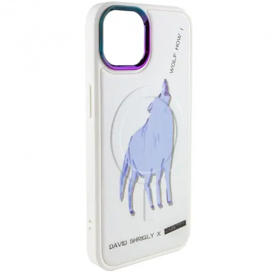 TPU+PC чохол Funny pictures with MagSafe для Apple iPhone 12 Pro Max (6.7") Wolf - зображення 1 
