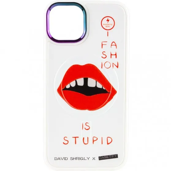 TPU+PC чехол Funny pictures with MagSafe для Apple iPhone 13 (6.1") Fashion