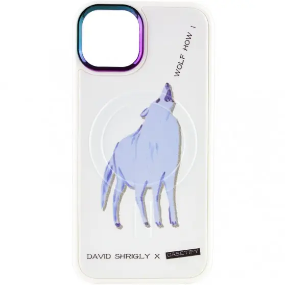TPU+PC чехол Funny pictures with MagSafe для Apple iPhone 13 (6.1") Wolf