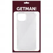 TPU чохол для Apple iPhone 14 (6.1"") - GETMAN Ease logo посилені кути Безбарвний (прозорий)