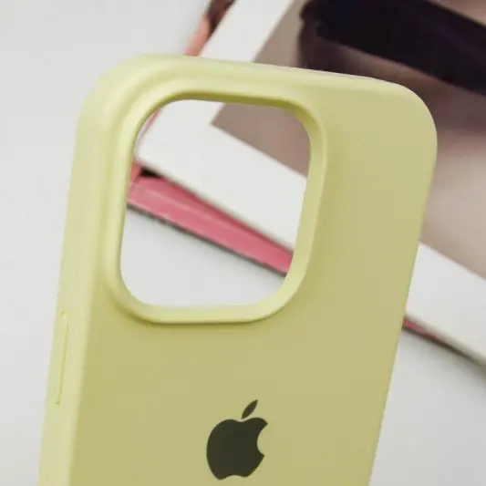 Чохол Silicone Case Full Protective (AA) для Apple iPhone 14 Pro (6.1") Жовтий / Mellow Yellow - зображення 2 