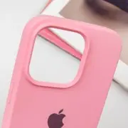 Чехол для Apple iPhone 14 Pro Max - Silicone Case Full Protective (AA) Розовый / Light pink