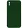 Чехол Silicone Case Square Full Camera Protective (AA) для Apple iPhone X / XS (5.8") Зеленый / Army green
