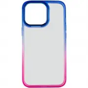 Чехол для Apple iPhone 13 Pro Max (6.7"") - TPU+PC Fresh sip series Розовый / Синий