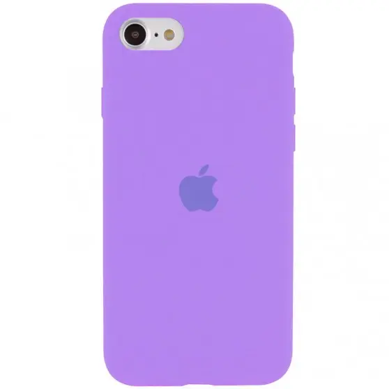 Чохол Silicone Case Full Protective (AA) для Apple iPhone SE (2020) Бузковий / Dasheen