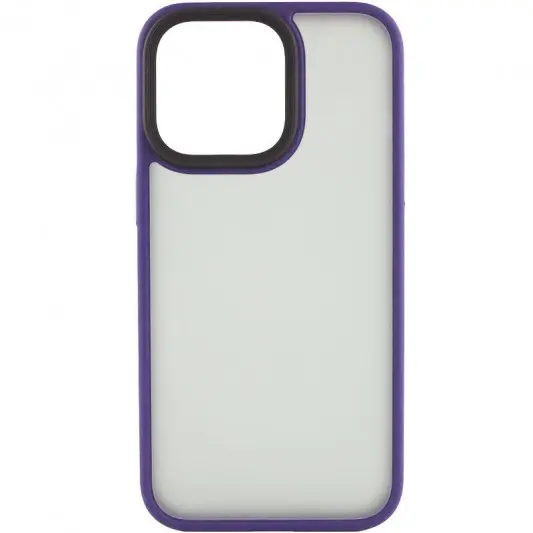 TPU+PC чохол Metal Buttons для Apple iPhone 14 Pro (6.1") Темно-фіолетовий