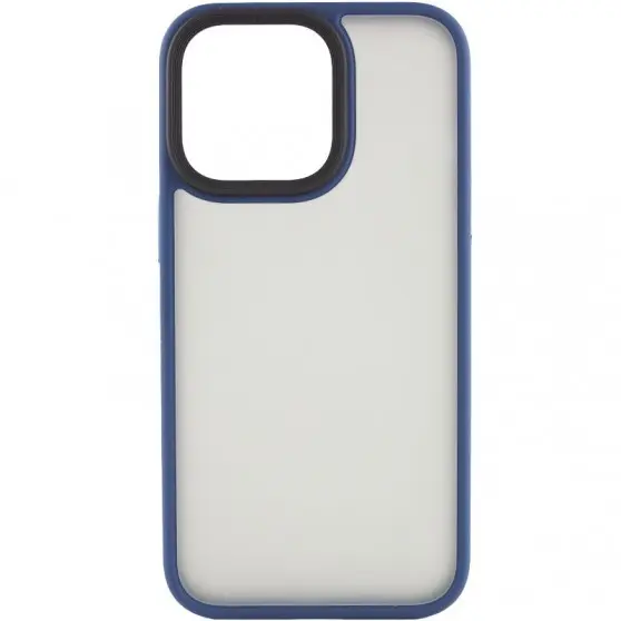 TPU+PC чохол Metal Buttons для Apple iPhone 14 Pro Max (6.7") Синій