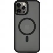 TPU+PC чехол для Apple iPhone 14 Pro (6.1"") - Metal Buttons with MagSafe Черный