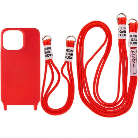 Чохол TPU two straps California для Apple iPhone 13 (6.1") Червоний