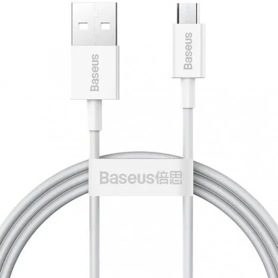 Кабель зарядки для телефону, планшета Baseus Superior Series Fast Charging MicroUSB Cable 2A (1m) (CAMYS) Білий