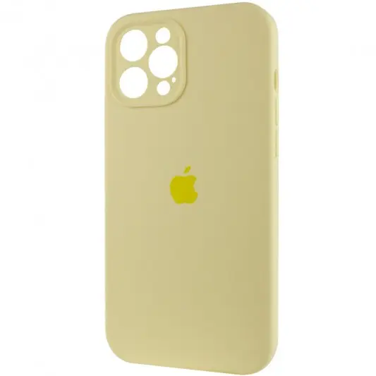 Чохол Silicone Case Full Camera Protective (AA) для Apple iPhone 12 Pro Max (6.7") Жовтий / Mellow Yellow - зображення 2 