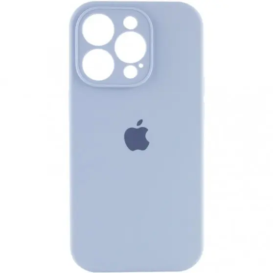 Чохол Silicone Case Full Camera Protective (AA) для Apple iPhone 13 Pro (6.1") Блакитний / Lilac Blue