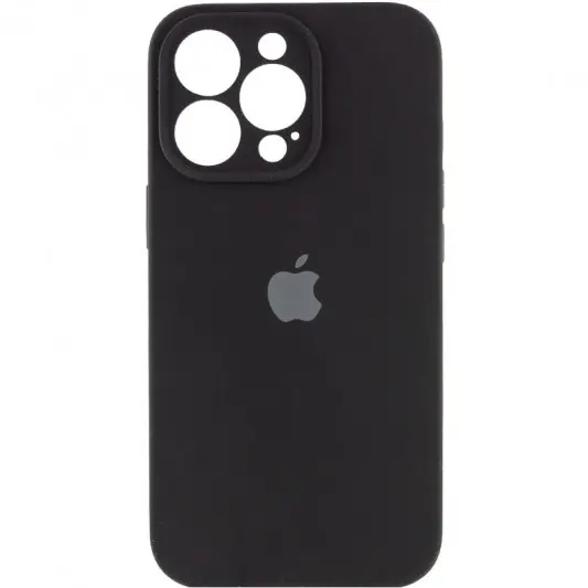 Чехол Silicone Case Full Camera Protective (AA) для Apple iPhone 13 Pro (6.1") Черный / Black