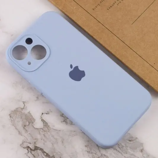 Чохол Silicone Case Full Camera Protective (AA) для Apple iPhone 13 (6.1"") Синій / Lilac Blue - зображення 3 