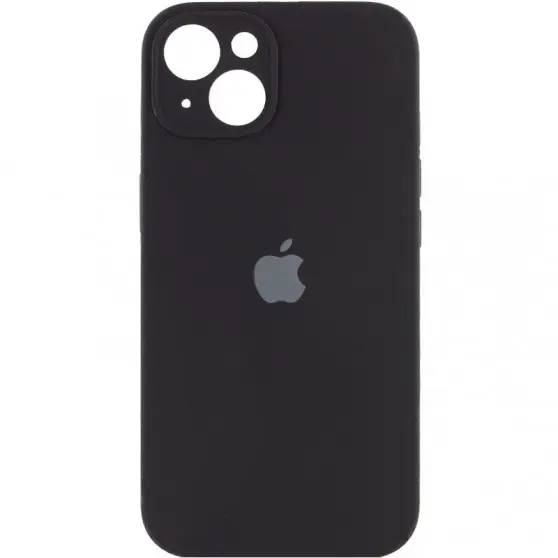 Чехол Silicone Case Full Camera Protective (AA) для Apple iPhone 13 (6.1") Черный / Black