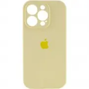 Чехол Silicone Case Full Camera Protective (AA) для Apple iPhone 13 Pro Max (6.7"") Желтый / Mellow Yellow