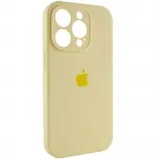 Чехол Silicone Case Full Camera Protective (AA) для Apple iPhone 13 Pro Max (6.7"") Желтый / Mellow Yellow