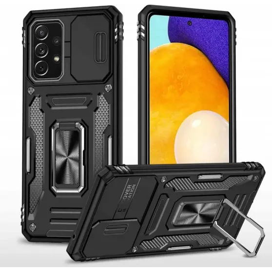 Ударостійкий чохол Camshield Army Ring для Samsung Galaxy A33 5G Чорний / Black