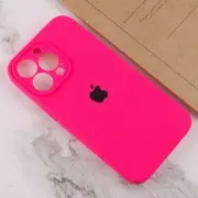 Чехол для Apple iPhone 14 Pro (6.1"") - Silicone Case Full Camera Protective (AA) Розовый / Barbie pink