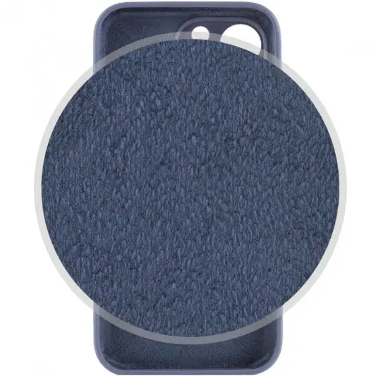 Чохол Silicone Case Full Camera Protective (AA) для Apple iPhone 14 Pro (6.1") Темно-синій / Midnight blue - зображення 2 