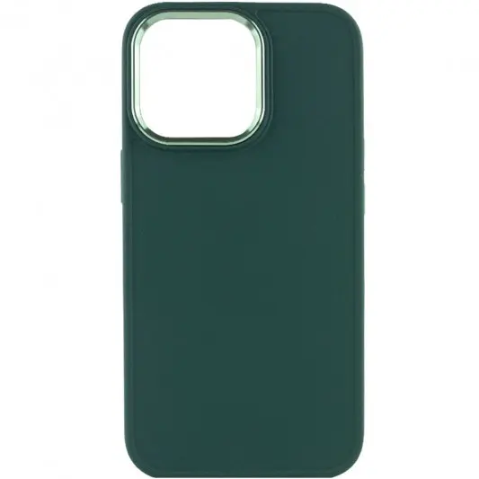 TPU чехол Bonbon Metal Style для Apple iPhone 14 Pro (6.1") Зеленый / Pine green - изображение 1