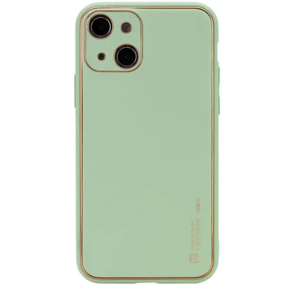 Шкіряний чохол Xshield для Apple iPhone 14 (6.1") Зелений / Pistachio