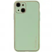 Кожаный чехол для Apple iPhone 14 Plus (6.7"") - Xshield Зеленый / Pistachio