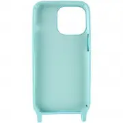 Чохол TPU two straps California для Apple iPhone 13 Pro Max (6.7"") Бірюзовий / Marine Green