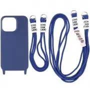 Чохол TPU two straps California для Apple iPhone 13 Pro Max (6.7"") Темно-синій / Midnight blue