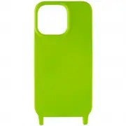 Чехол для Apple iPhone 12 Pro Max (6.7"") - TPU two straps California Салатовый
