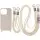 Чехол TPU two straps California для Apple iPhone 12 Pro / 12 (6.1") Бежевый / Antique White