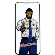 Захисне скло для Apple iPhone 11 Pro/X/XS (5.8"") - 5D Anti-static Pro (full glue) (тех.пак) Чорний