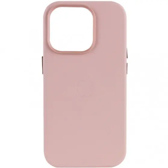 Кожаный чехол Leather Case (AA Plus) with MagSafe для Apple iPhone 13 Pro Max (6.7") Sand Pink