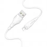 Кабель зарядки и синхронизации Borofone BX18 Optimal USB to Lightning (3m) Белый